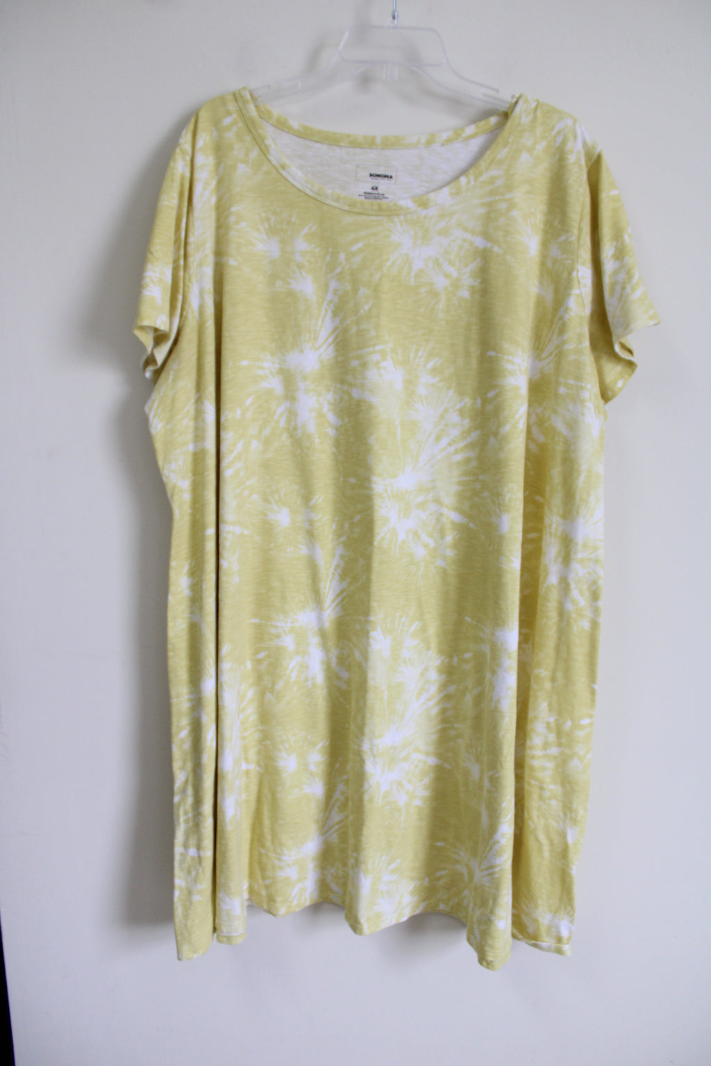 Sonoma Yellow Tie Dye T-Shirt Dress | 4X