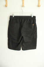 NEW JMIERR Black Drawstring Casual Cargo Shorts | 32