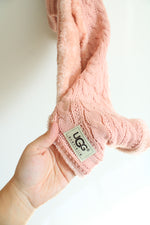 NEW Ugg Sweater Weather Pink Hat & Scarf