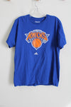 Adidas The Go-To-Tee New York Knicks Blue Tee | L