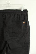 NEW JMIERR Black Drawstring Casual Cargo Shorts | 32