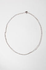 Sterling Silver Double Layer 15" Chain Necklace