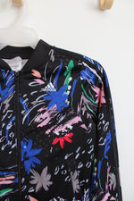 Adidas Multi-Colored Black Track Jacket | Youth XL (16)