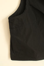 Sun Kim Black Wired Boxy Neck Tank | M