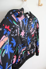 Adidas Multi-Colored Black Track Jacket | Youth XL (16)