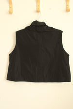 Sun Kim Black Wired Boxy Neck Tank | M