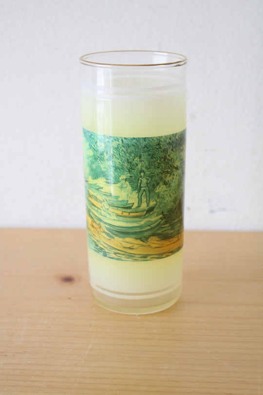 Vintage Vue-Lon Ware Painted Gold Rimmed Glass