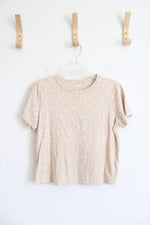 Old Navy Tan Floral Tee | S