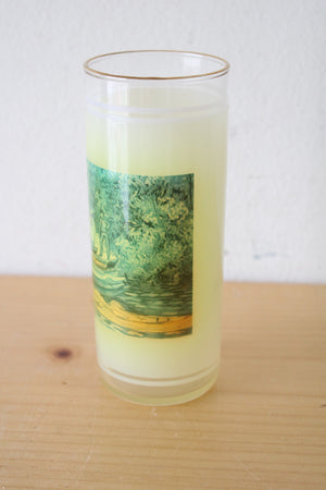 Vintage Vue-Lon Ware Painted Gold Rimmed Glass