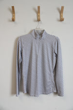 EP New York White & Black 1/4 Zip Lightweight Athletic Jacket | S