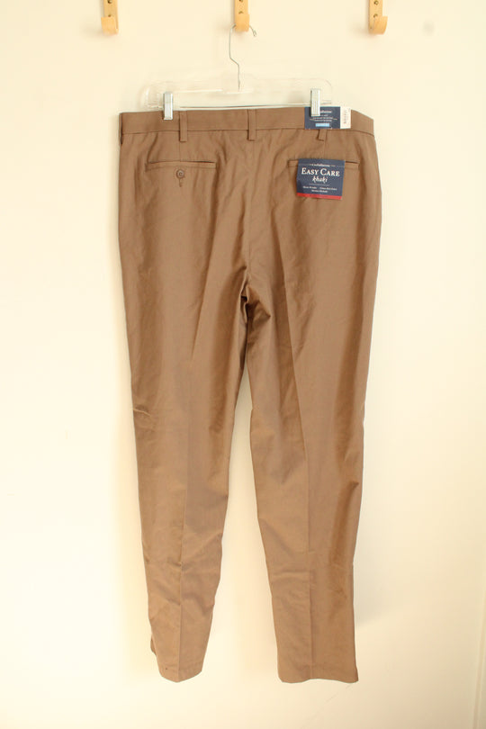 NEW Croft and Barrow Dark Tan Dress Pants | 38x36