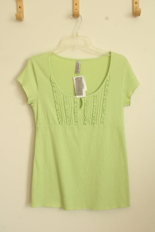 NEW Gitano Light Green Cut-out Top | M