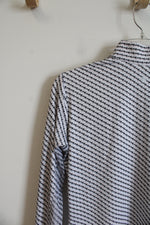 EP New York White & Black 1/4 Zip Lightweight Athletic Jacket | S