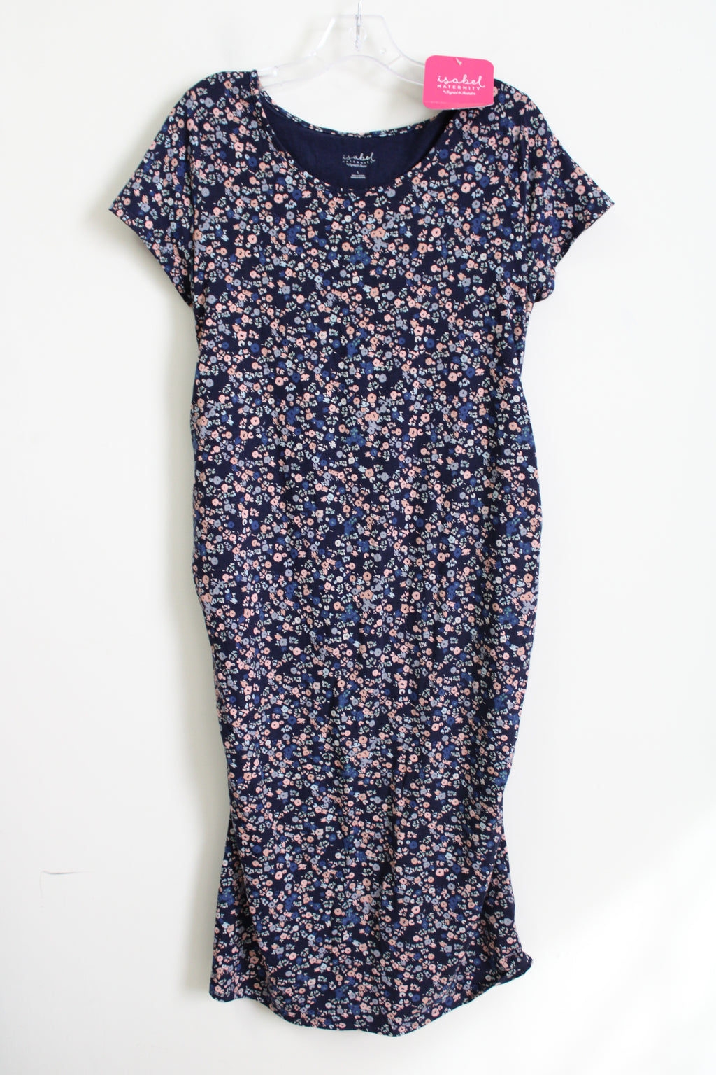 NEW Isabel Maternity Blue Floral Bodycon Dress | L
