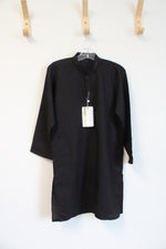 NEW Edenrobe Black Sheer Tunic | Youth 6