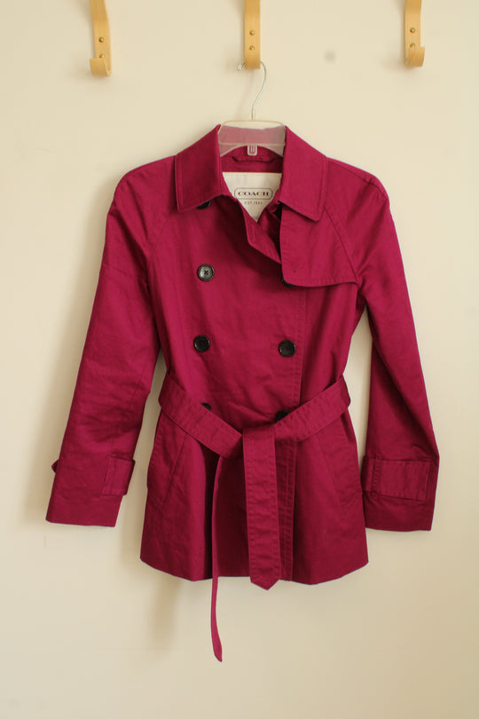 Coach Bright Purple Double-breasted Jacket | XS