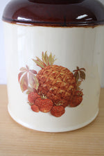 McCoy 254 USA Ceramic Fruit Print Cannister | 12.5"