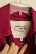 Coach Bright Purple Double-breasted Jacket | XS
