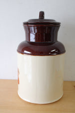 McCoy 254 USA Ceramic Fruit Print Cannister | 12.5"