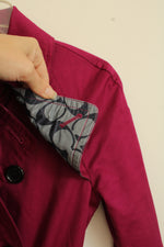 Coach Bright Purple Double-breasted Jacket | XS