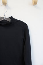 Under Armour Black Lined Long Sleeved Mock Neck Shirt | Youth M
