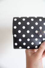 Kate Spade Cheers Black & White Polka Dot Phone Wallet