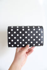 Kate Spade Cheers Black & White Polka Dot Phone Wallet