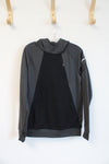Nike Dri-Fit Black & Gray Hoodie | Youth M