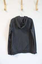 Nike Dri-Fit Black & Gray Hoodie | Youth M
