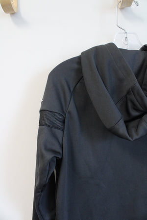 Nike Dri-Fit Black & Gray Hoodie | Youth M