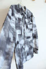 Reel Legends Performance Saltwater Black Gray & White Mesh Lined Shirt | XL