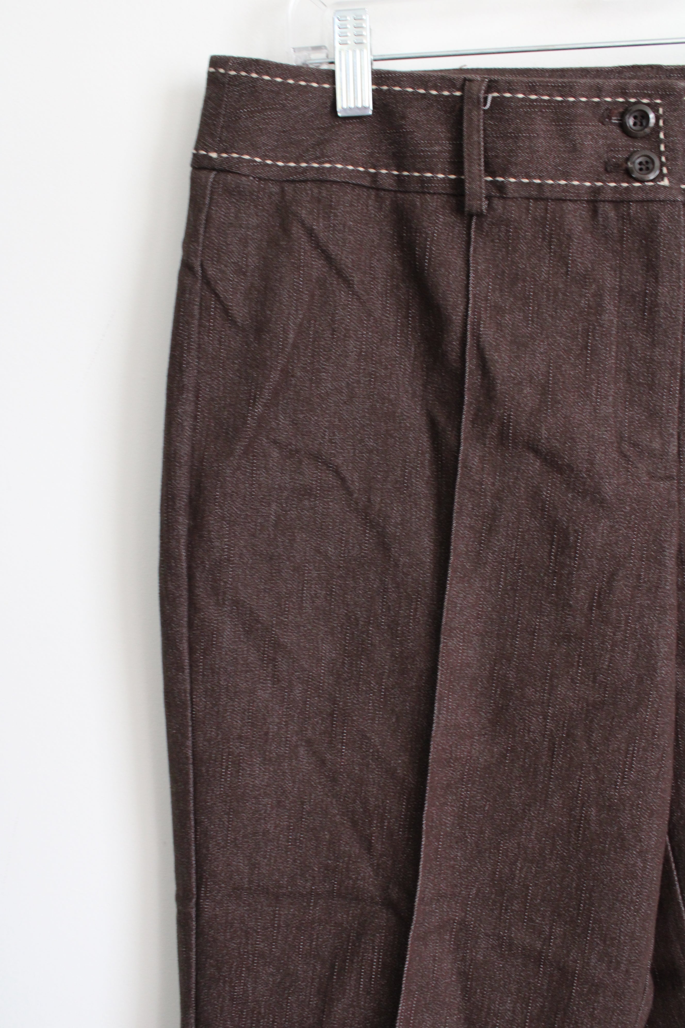 Dressbarn Brown Denim Capri | 14