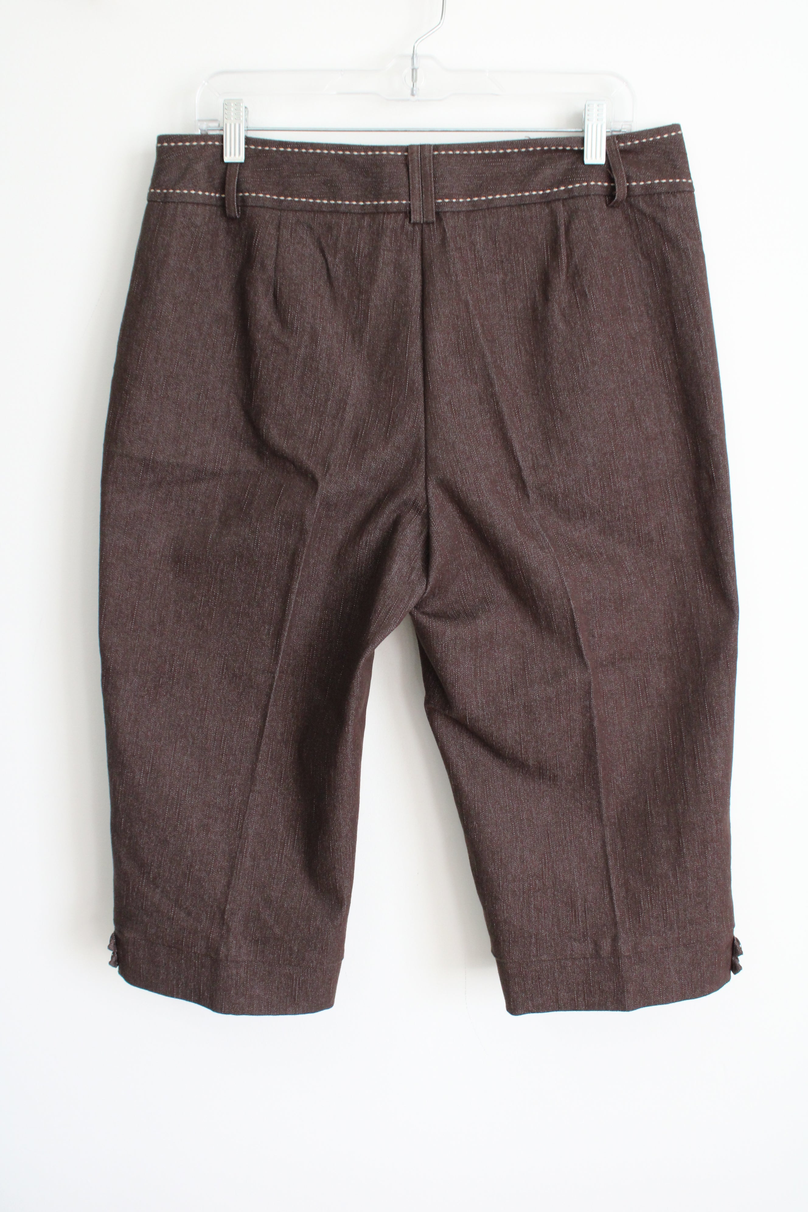 Dressbarn Brown Denim Capri | 14