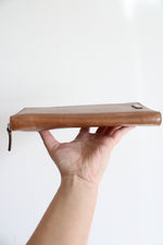 Coach Brown Leather Large Ticket/Card Holder Wallet