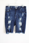 Wax Jean Collection Distressed Long Shorts | 1X