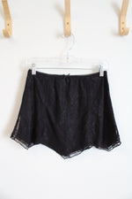 Urban Outfitters Black Lace Mini Skirt | S