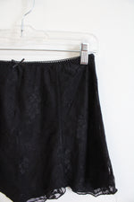 Urban Outfitters Black Lace Mini Skirt | S
