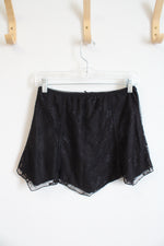 Urban Outfitters Black Lace Mini Skirt | S