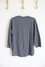 Under Armour Gray Henley Shirt | M