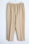 NEW Alfred Dunner Tan Trouser Pants | 16 Petite