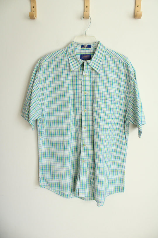 Pendleton Multi-Color Casual Short Sleeve Button Down Shirt | L