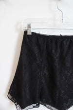 Urban Outfitters Black Lace Mini Skirt | S