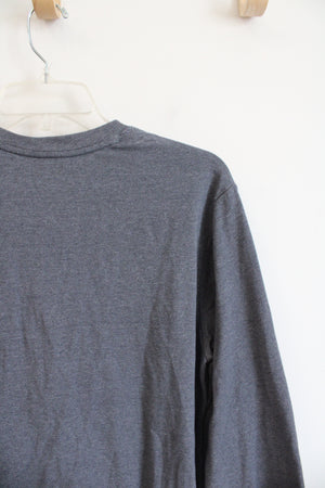 Under Armour Gray Henley Shirt | M