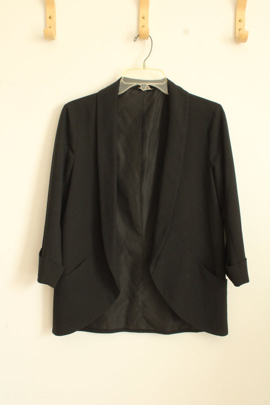 Banana Republic black 3/4 Sleeve Open Front Blazer | 6P