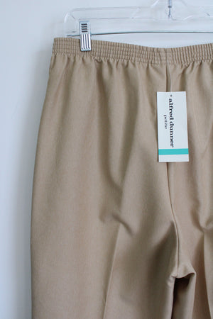 NEW Alfred Dunner Tan Trouser Pants | 16 Petite