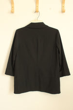 Banana Republic black 3/4 Sleeve Open Front Blazer | 6P