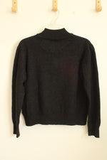 Orvis Gray Wool Quarter Zip Pullover | XL