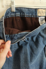 RedHead Medium Wash Fleece Lined Relaxed Fit Jeans | 38x30