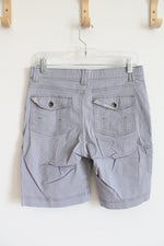 Lee Comfort Waistband Gray Cargo Shorts | 8