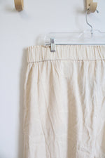 NEW H&M Cream Flowy Shorts | XL